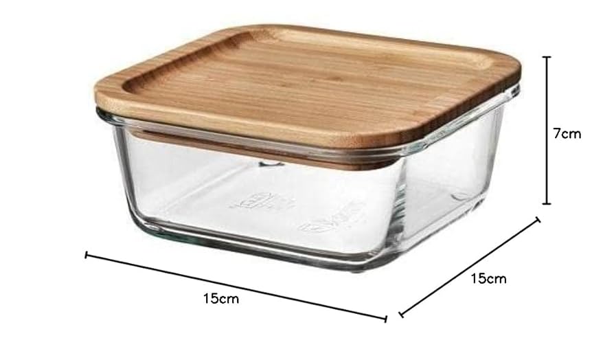 M523 ガラス キャニスター セット 保存容器 IKEA 蓋付き容器