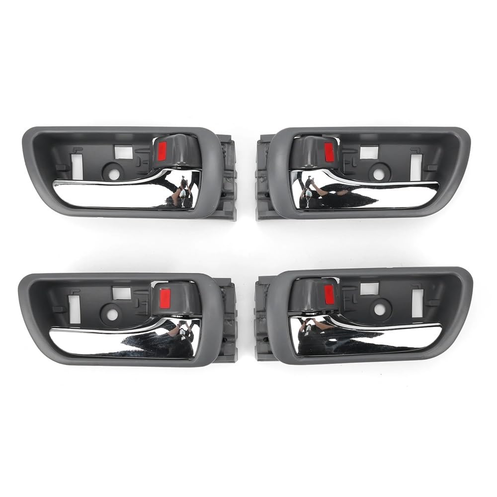 Mlioju Black Car Inner Door Handle 4Pcs Car Interior Door Handles 69206‑33030 69205-33030 Replacement For Camry 2002‑2006 Car Accessories