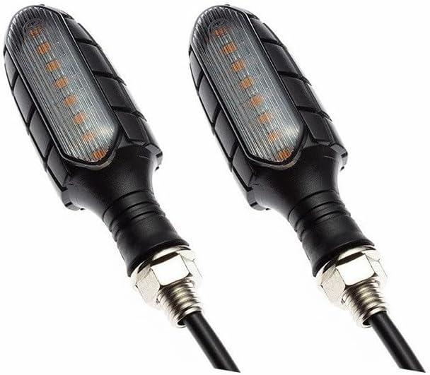 ユニバーサル 16 LED オートバイ用ターンシグナルライト - 12V 10mm ABSフラッシュインジケーターランプ ヤマハ M