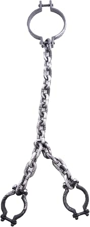 Hand And Neck Prisoner Shackels Toy Costume Accessory