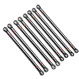 Qinlorgo Link Rod, RC Part Aluminium Alloy RC Car Link Rod 8Pcs Rc Car Accessory RC Car Link Rod, fo