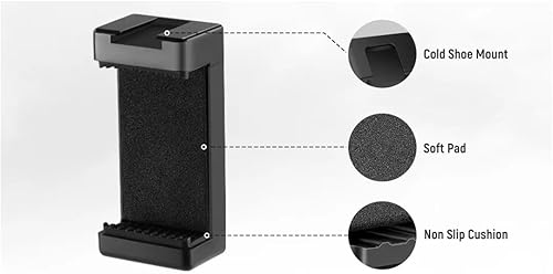 Miniatura 27 de Acuvar Kit de vlogging premium de 9 piezas para iPhone, Android y cámaras, micrófono, soporte de trípode y luz LED, paquete de YouTube, TikTok