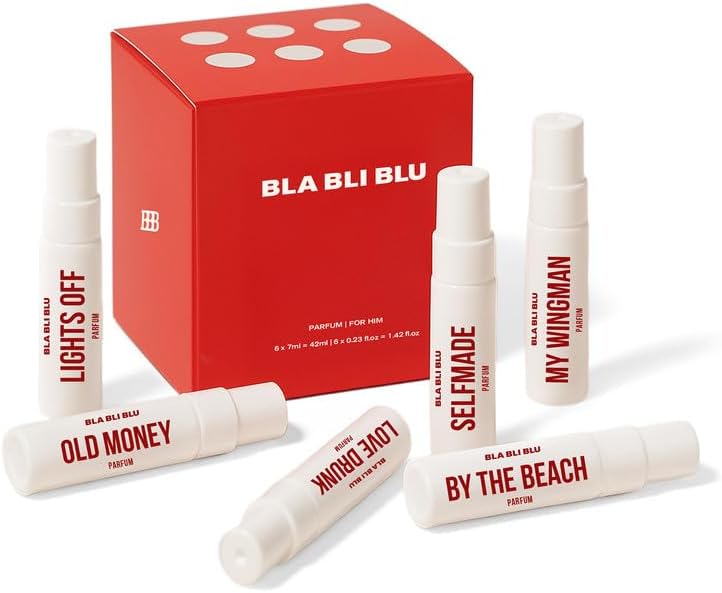 BLABLIBLU Perfume Gift set Mini Travel Trial Pack for Man|6x7ml|Long-Lasting Parfum Fragrances - better than EDP, EDT & EDC |Perfume For Man| Woody, Musky & Spicy Notes