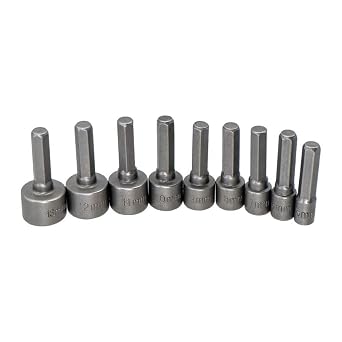Master 530450 Bits Saplı Lokmalı Somun Adaptörü 5-13mm 9 Parça, MASTER.530450