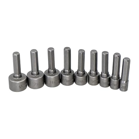 Master 530450 Bits Saplı Lokmalı Somun Adaptörü 5-13mm 9 Parça, MASTER.530450