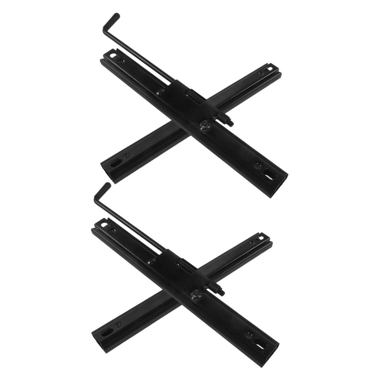 Regolatore Sedile Auto 2 Paia in Ferro Nero per Racing e Car Seat