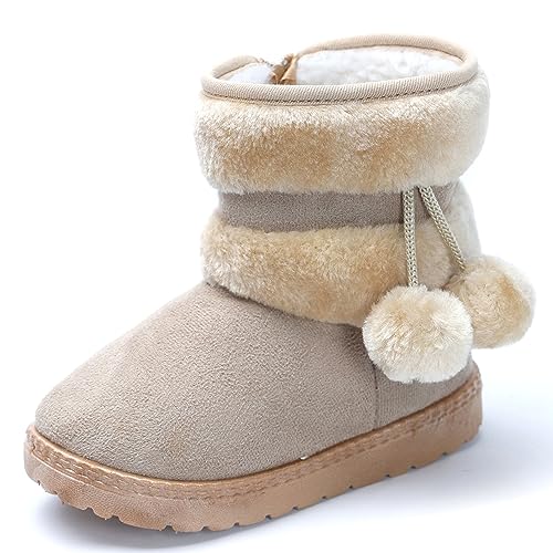Bottines Neige Enfant MK Mat Keely Bottes Bébé De Neige Bottines Hiver Chaud Fille Bottes Fourrées Fille