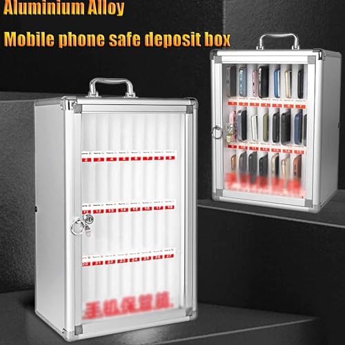 Wall Mounted Phone Stand12 Position Organizer for Mobile Devices Spacesaving Solution for Home Office Stylish Storage for Phones and Accessories,Silver-24-bit