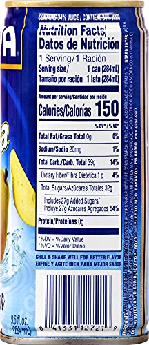 Goya Foods Pear Nectar, 9.6 Fl Oz (Pack of 24)