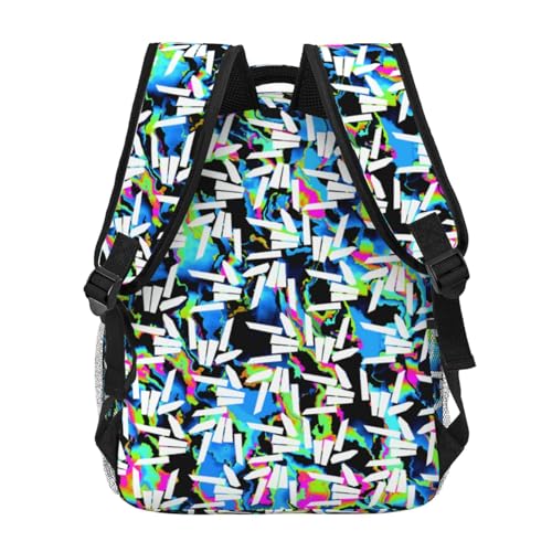 Mochila ligera para senderismo con impresión completa y correas ajustables miniatura 4