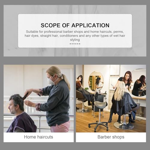 Capa para barbería de plástico para tratamiento con aceite capilar, delantal para coloración y permanente de cabello para uso en salón miniatura 5
