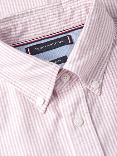 Image of Tommy Hilfiger Men's Long Sleeve Oxford Shirts in Regular Fit, Men's Button Down Shirts, Also Available in Big and Tall