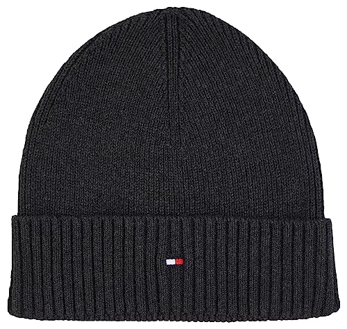 Tommy Hilfiger Herren Strickmütze Essential Wintermütze, Grau (Charcoal...