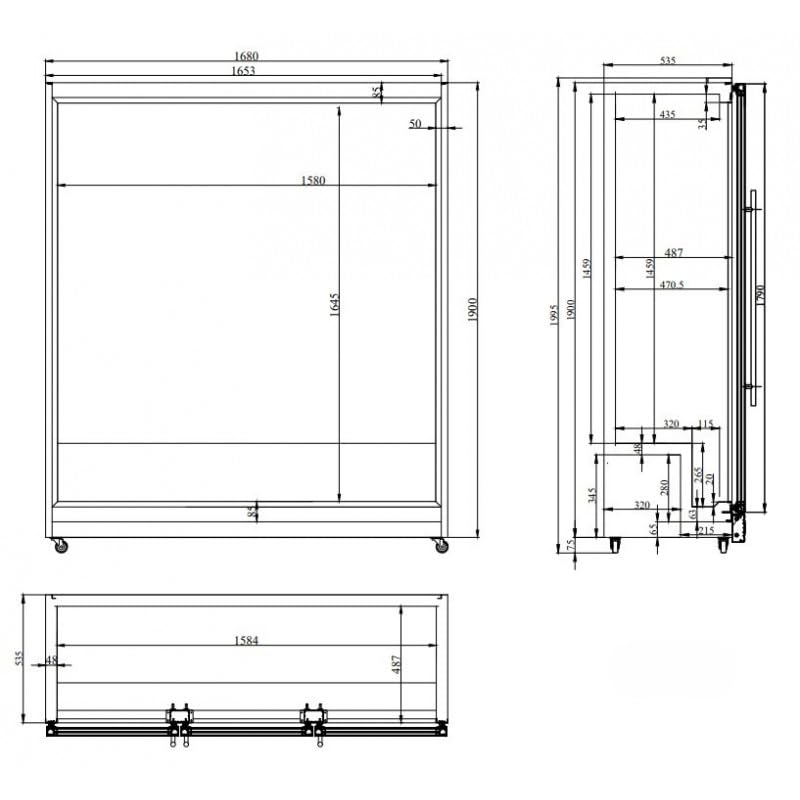 Générique Armadio refrigerato Libre-Service 3 Porte - 1173 Litri