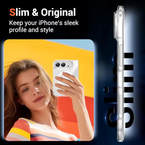 Temdan Magnetic for iPhone Duo Case Compatible with Magsafe Clear - image 7