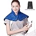 Tech Love Electric Heating Pad for Neck Shoulder and Upper Back Pain Relief Moist/Dry Heated Pad with Auto Shut Off 14” x 22” - Blue