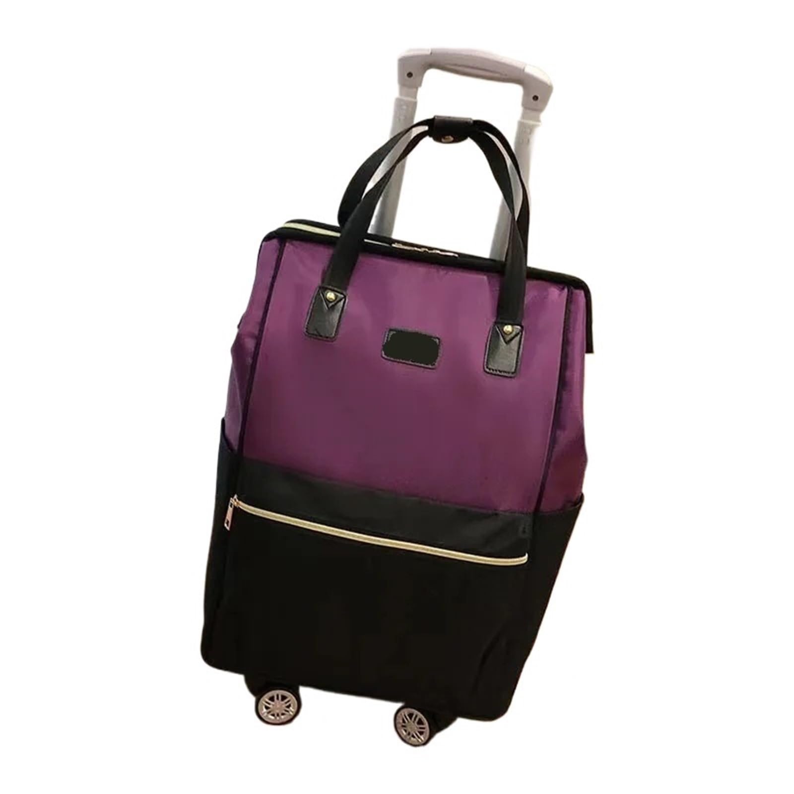 Bolsa De Viaje con Ruedas Bolsa de Viaje de Gran Capacidad for Mujer con 4 Ruedas, Mochila Oxford con Ruedas for Hombre, Bolsas de Viaje con Ruedas, Bolsa de Lona con Ruedas(Purple)
