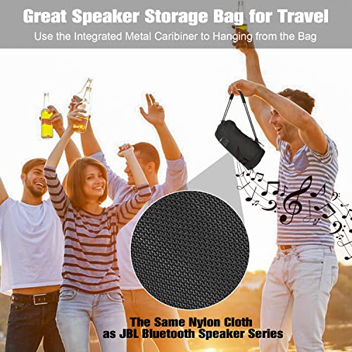 Desing Wish Speaker Carrying Case Bag Compatible with JBL Charge 3/ Charge 4/ Pulse 3 - Portable Bluetooth Speaker, Anti Scratch Speaker Protector Case Travel Speaker Pouch