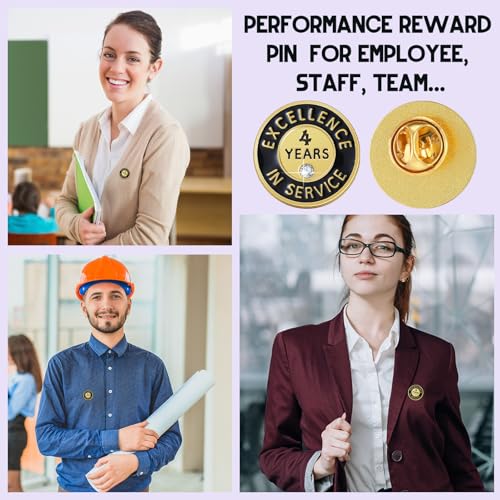Image of Ferreve 50 /20 Pcs Year of Service Pins Employee Excellence Award Lapel Pin Performance Recognition Reward Anniversary