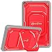 Fintie Shockproof Case for All-New Amazon Fire HD 8 (7th and 8th Generation Tablets, 2017 and 2018 Releases) - [Tuatara Magic Ring] [360 Rotating] Multi-Functional Grip Stand Carry Cover, Red