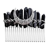 Estilo sencillo y elegante: el diseño es muy bonito, parece muy viejo, el cristal de imitación es brillante, añadiendo brillo a tu ropa y cabello.