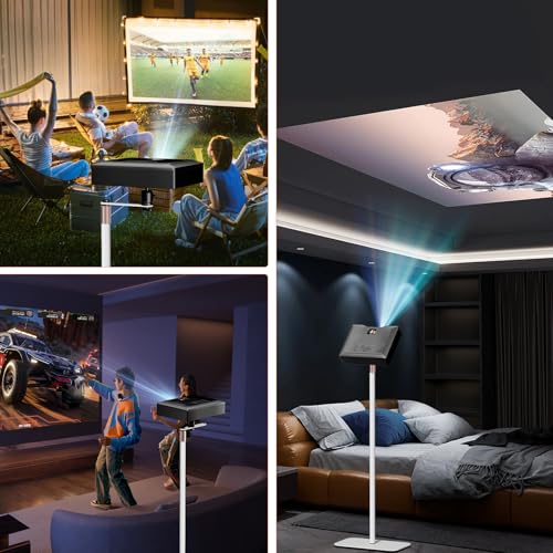 Support Projecteur Blanc Orientable 360° pour Image Stable de 5kg - 7