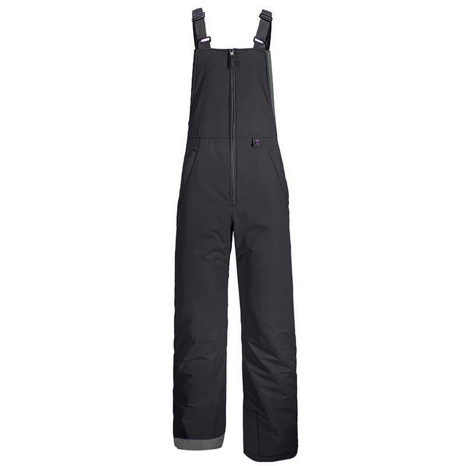 Salopette de ski isolante pour femme - Pantalon de snowboard d'hiver sans manches - Bretelles réglables - Combinaison une épaule pour femme