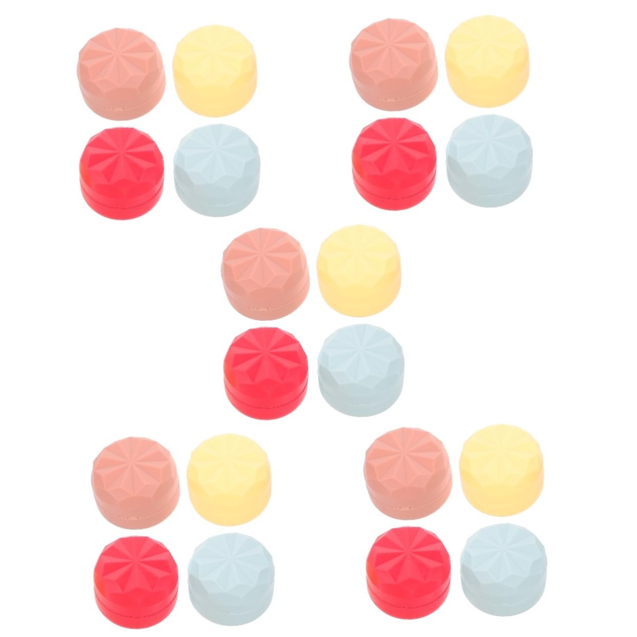 Healeved 20piezas Frascos De Silicona Rellenables De Contenedores De Crema Para Viaje Diseño y Compacto Para Cosméticos y Lociones