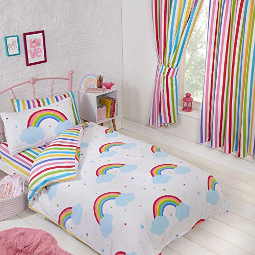 PriceRightHome Cortinas con Forro de Rayas Cielo del Arco Iris 66x 54 (168 cm x 137 cm)