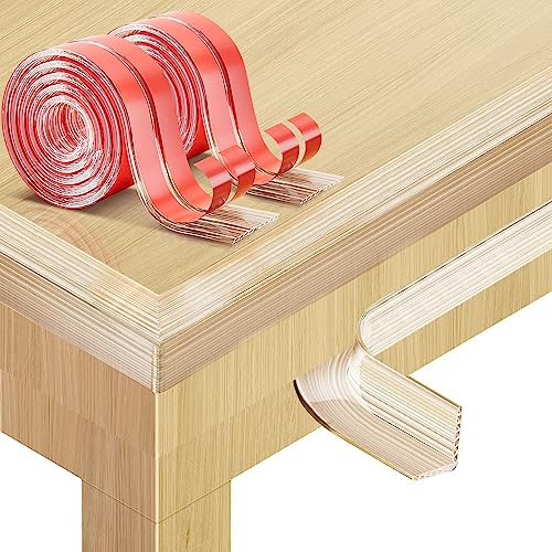 Image of Baby Proofing, Clear Edge Protector Strip,2pack Soft Corner Protectors for Kids, Baby Child Safety，with Pre-Taped Strong Adhesive，6.6ft (0.8x0.2in) Edge Protectors for Cabinets Tables Crib