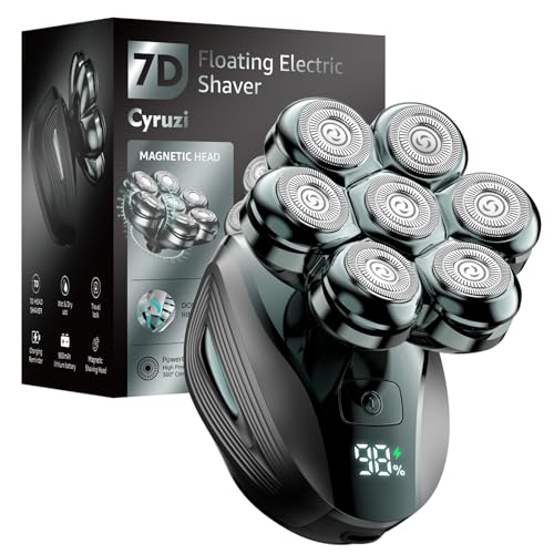 Upgraded Head Shavers for Bald Men: 7D LED Display Detachable
