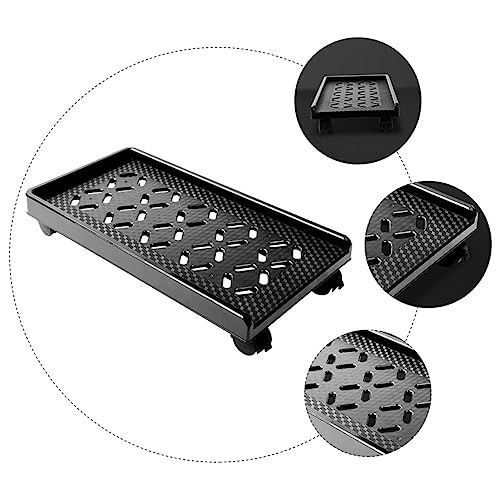 Soporte para CPU VILLCASE con ruedas para torre de computadora, diseño ventilado para disipación de calor, adecuado para gaming y estaciones de trabajo miniatura 4