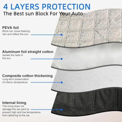 Couverture pare-brise Corolla Cross 2022-2025 bâche pliante 4 couches - 5