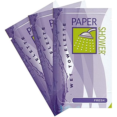 Paper Shower - Fresh Wet Towelette Only 48 Individual Body Wipe Packs New Cover