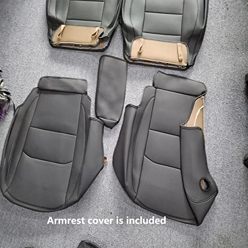 Luxuperce Car Seat Covers Custom Fit For Jeep Gladiator 2020-2023 With Waterproof Leather And Airbag Compatible Automotive Vehicle Cushion Protector Easy To Install #TOP5