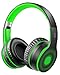 Ifecco Cuffie Senza Fili Bluetooth, Cuffie on Ear Cuffie Wireless, Cuffie Stereo Bluetooth Compatibile con Smartphone/Tablet/Laptop(Verde)