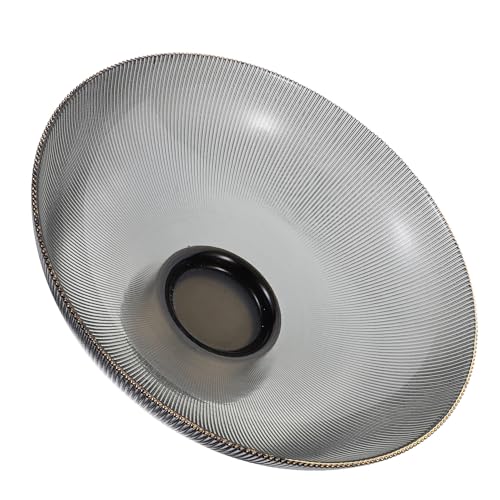 DECORNIJIA Bandeja Alta de Frutas de Vidrio Pedestal para Decoración de Cocina y Almacenamiento en Escritorio, Cuenco Decorativo para Bodas y Fiestas
