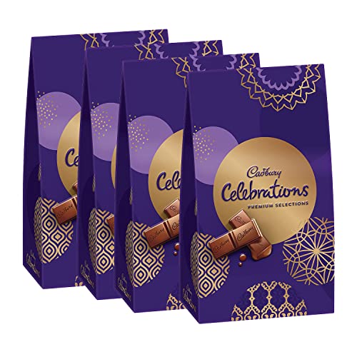 Image of Cadbury Silk Potli Valentines Pack, 343Gm & Celebrations Premium Chocolate Gift Pack Pouch, 4 X 126 G