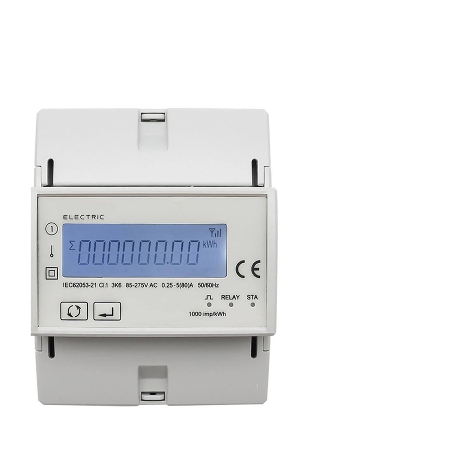 Medidor de energía bidireccional Zigbee monofásico de 80A y 110V 220V para monitoreo de consumo