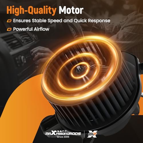 Image of maXpeedingrods HVAC Blower Motor with Fan Cage BM10143C for Chevy Silverado 1500 2019-2021 2500 HD 3500 HD 2020-2021, for GMC Sierra 1500 2500 HD 3500 HD 2020-2021, AC Heater Blower Motor # PM5084