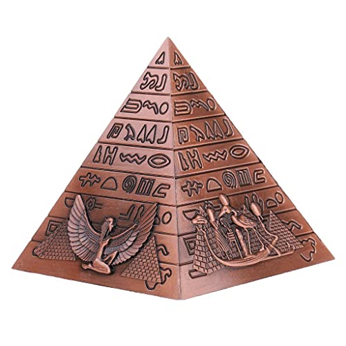 NC Mealheiro Mealheiro Mealheiro Mealheiro em Forma de Pirâmide Do Egito - Cobre, Tamanho real