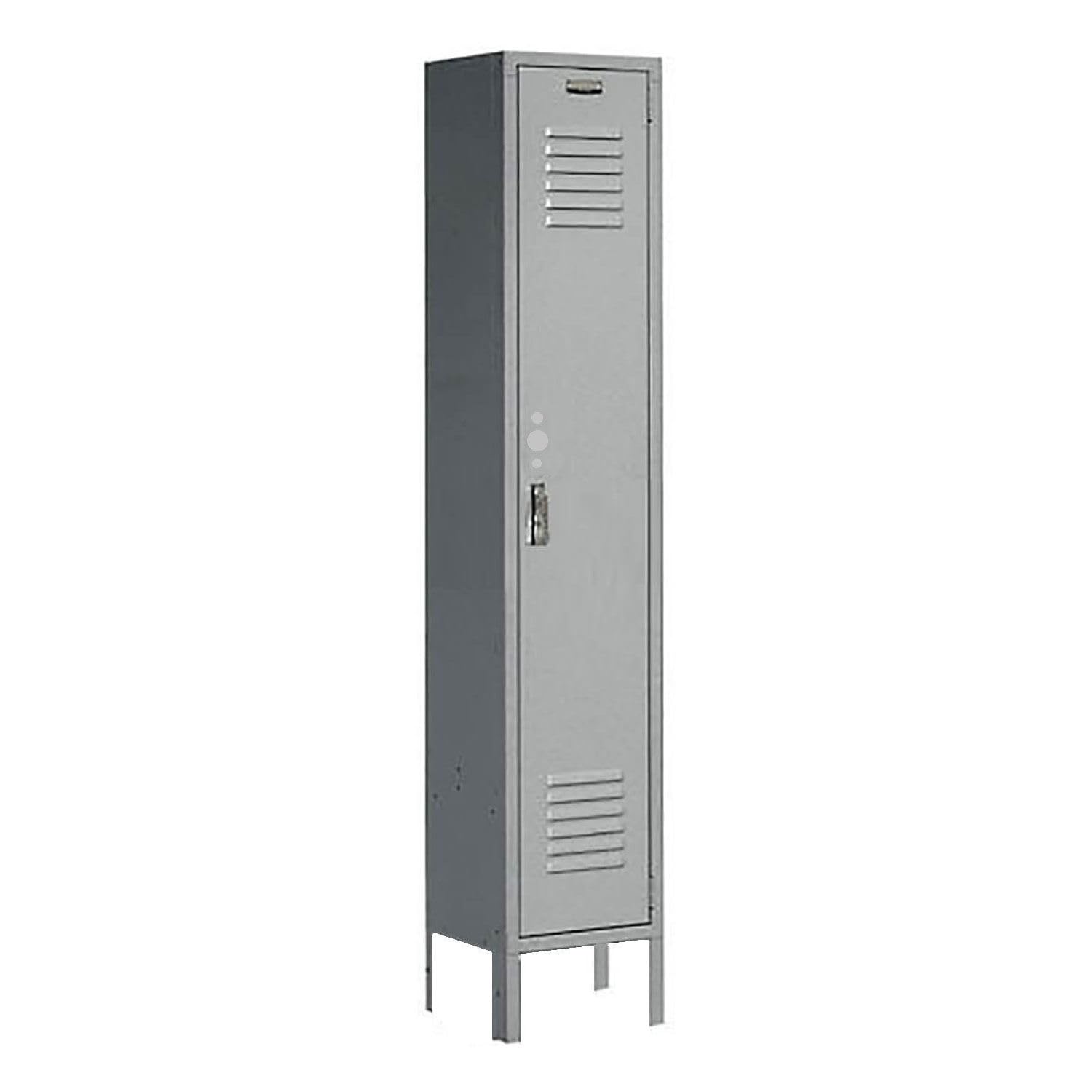 GLOBAL INDUSTRIAL Single Tier Locker, 12x18x60, 1 Door, Ready To Assemble, Gray