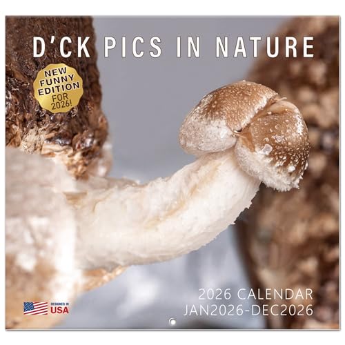 HiFulerr Funny White Elephant Gifts - Natures D*cks Pics Calendar 2026, Inappropriate Gifts, Prank...