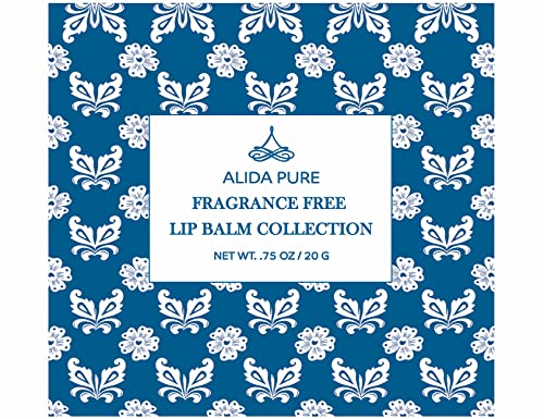 Alida Pure Fragrance Free Lip Balm, Vegan, Unscented, No Flavor, Beeswax Free, Coconut Oil Free, Natural, Organic Jojoba Oil, Avocado Oil, Candelilla Wax, And Vitamin E, Natural Moisturizing Lip Balm | Lip Gloss, For Dry, Chapped, Or Cracked Lips #TOP5