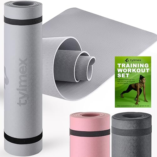 Tylmex Yogamatte TPE rutschfest 6mm | Umweltfreundliche Fitnessmatte für...