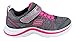 Skechers Kids Swift Kicks Running Shoe,Charcoal Neon Pink,11.5 M US Little Kid