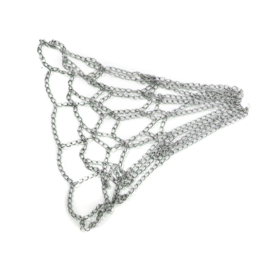 Heavy Duty Basketball Chain Net Replacement Galvanized Iron Basket for Courts School Playgrounds Public Recreational Areas Add Family Friends Children s Sports Weekends Holidays — image 1