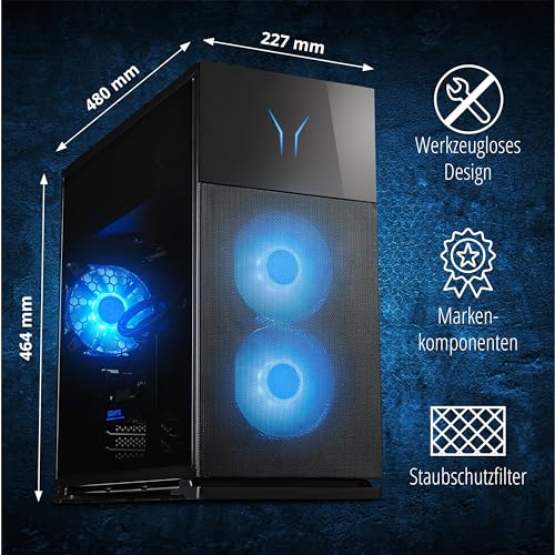ERAZER Engineer X30 High-End Gaming Desktop PC (Intel Core i9-14900KF, 32 GB DDR5 Kingston Fury Beast RGB, 2TB PCIe SSD, GeForce RTX 4080 16GB GDDR6X HDMI 2.1, Wasserkühlung, Win 11 Home – Bild 4