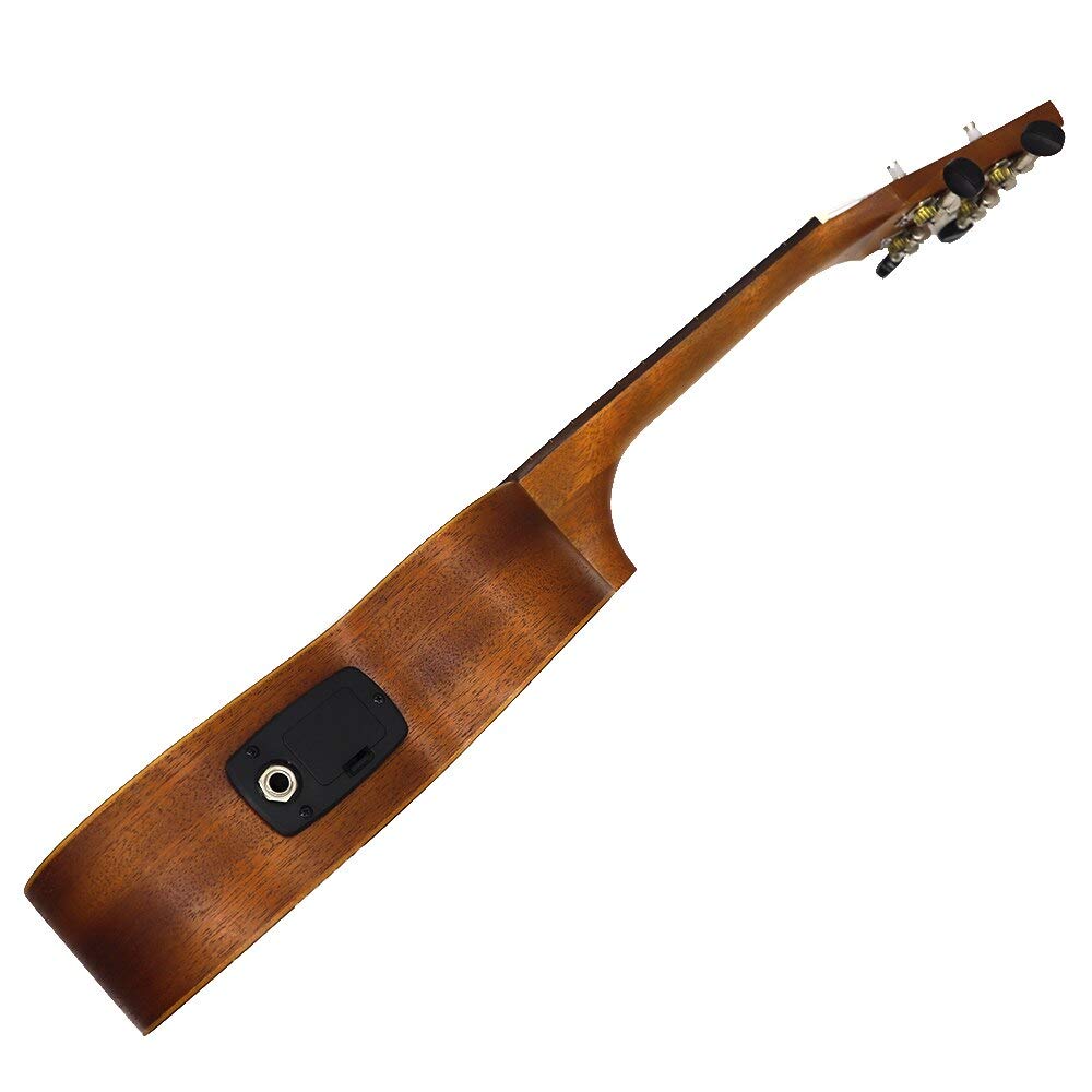 Ukulele Pickup, Ukulele Uke Piezo Pickup, Preamp 3-Band EQ Equalizer Tuner System with LCD Display