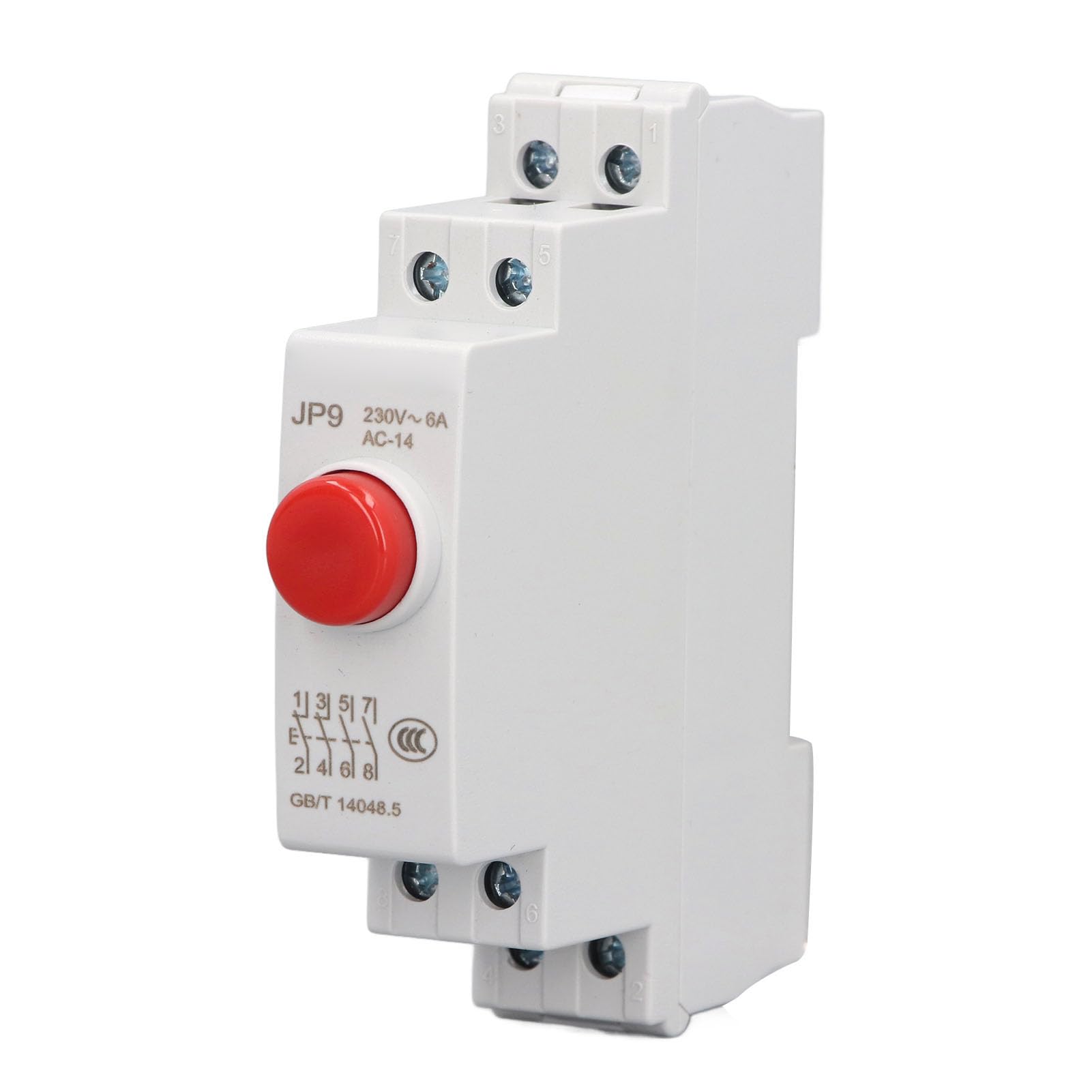 ABB CONTACTDOOS MET RANDAARDE EN KINDERBEVEILIGING GRIJS RAL 7035 B 45mm Din Rail Montage 2csm210000r0721